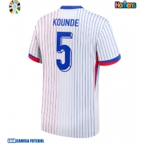 Camisa de Futebol França Jules Kounde #5 Equipamento Secundário Europeu 2024 Manga Curta
